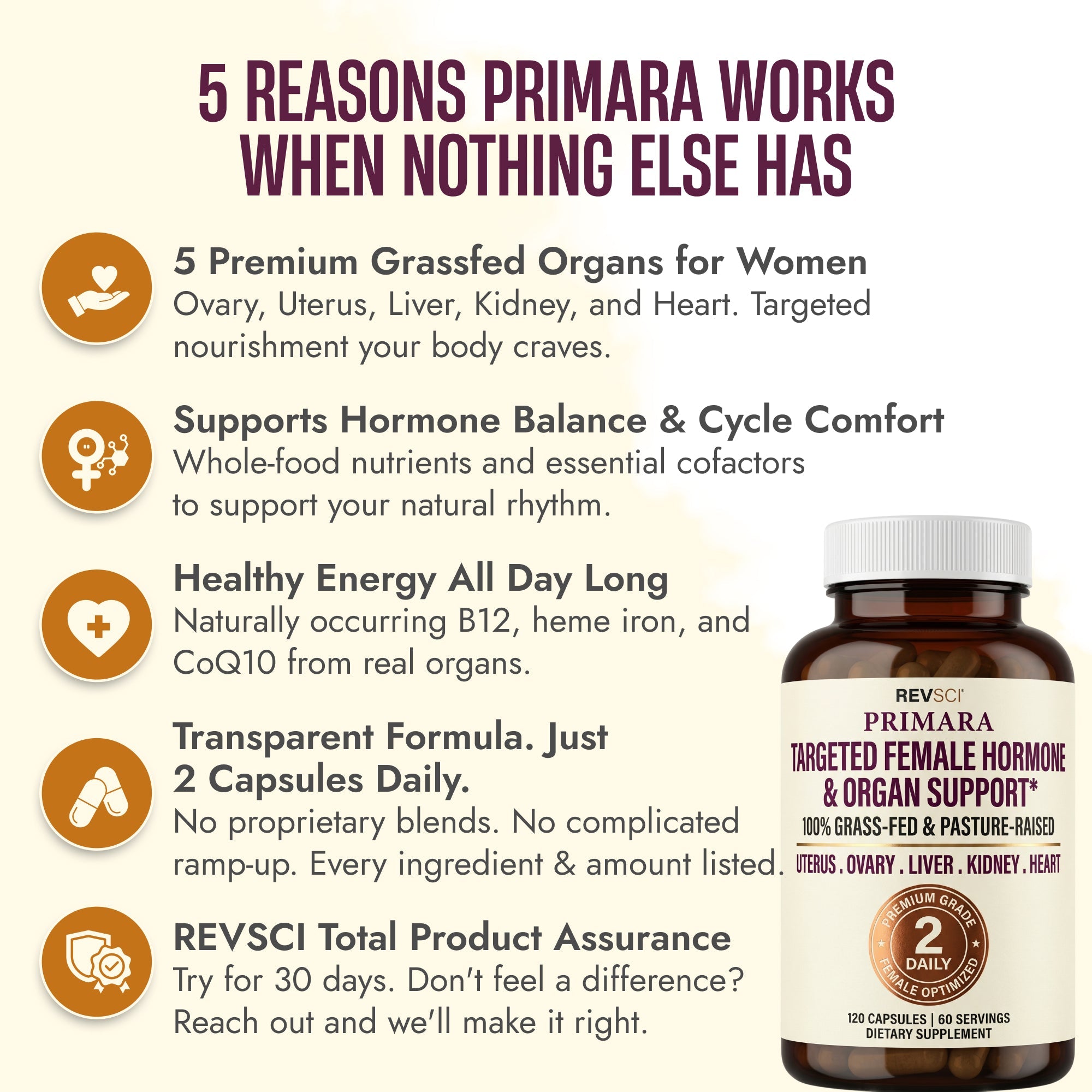 5 Reasons PRIMARA Beef Organ Supplement Works for Women