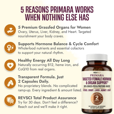 5 Reasons PRIMARA Beef Organ Supplement Works for Women