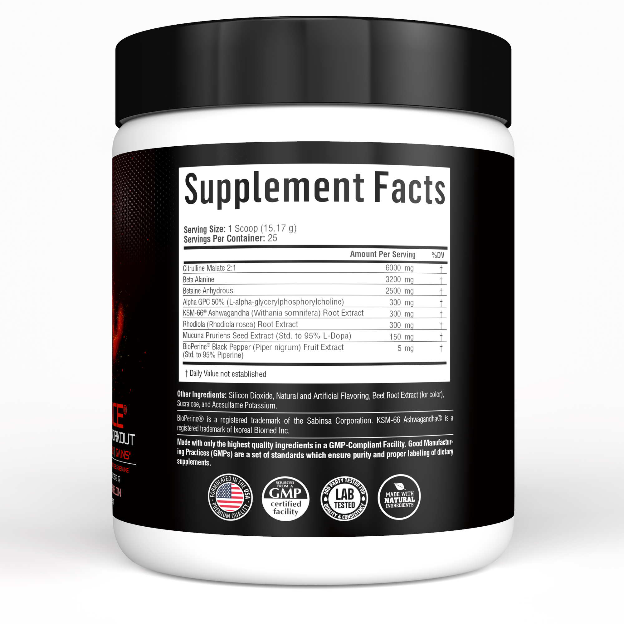 VIOLENCE Stim Free Pre Workout Powder by REVSCI, Precision Dosed Non Stim Preworkout Pump Pre Workout Caffeine Free Pre Workout Powder, Pump Supplement & Stimulant Free Nitric, Watermelon, 25 Servings