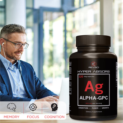 Hyper Absorb Alpha GPC, Brain Nootropic & Choline Supplement