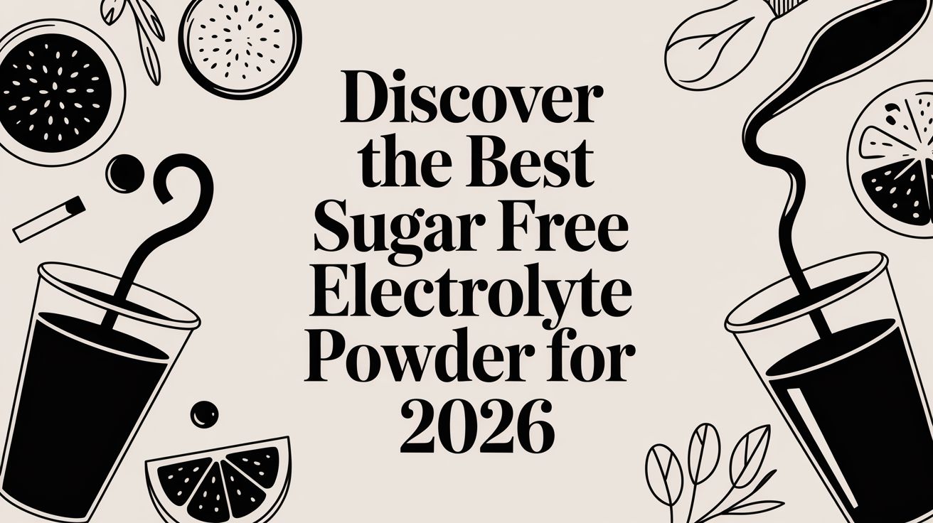 Discover The Best Sugar Free Electrolyte Powder For 2026