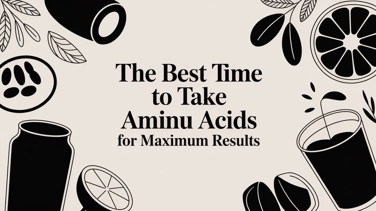 The Best Time to Take Amino Acids for Maximum Results