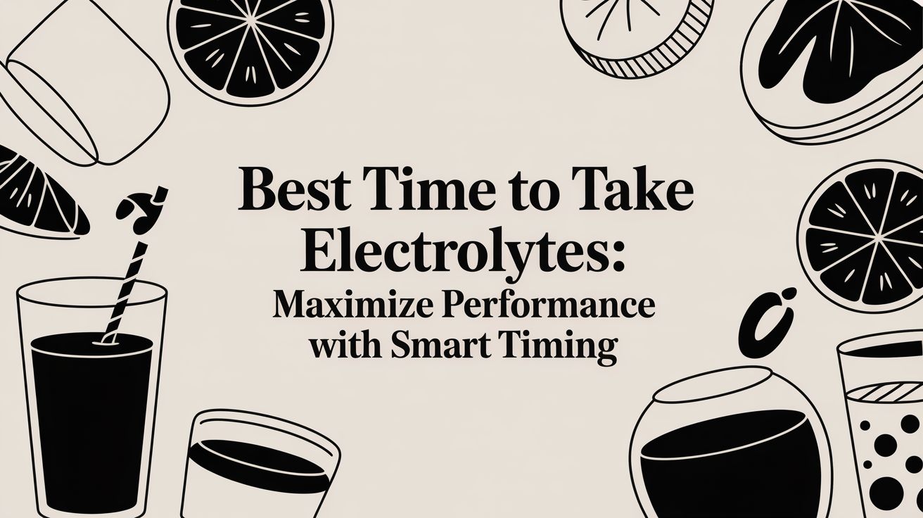 Best Time to Take Electrolytes: Maximize Performance with Smart Timing