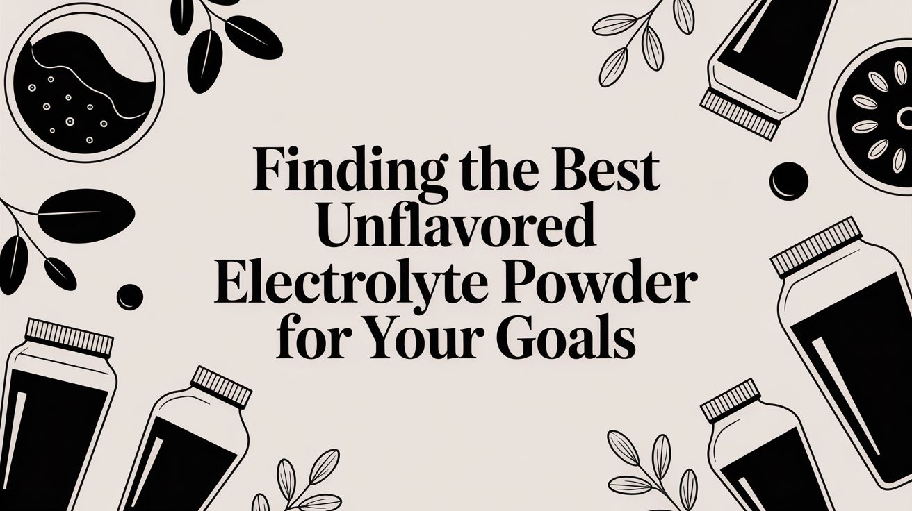 Finding the Best Unflavored Electrolyte Powder for Your Goals