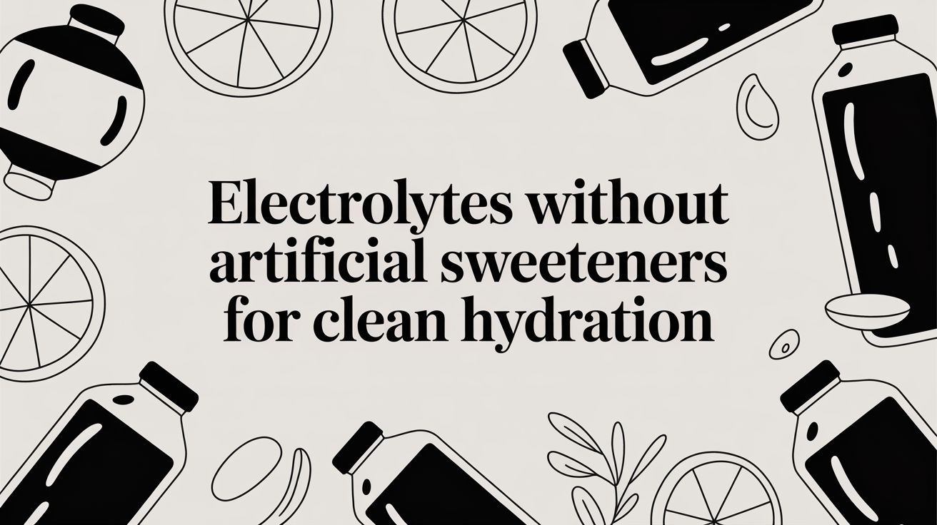 Electrolytes Without Artificial Sweeteners for Clean Hydration