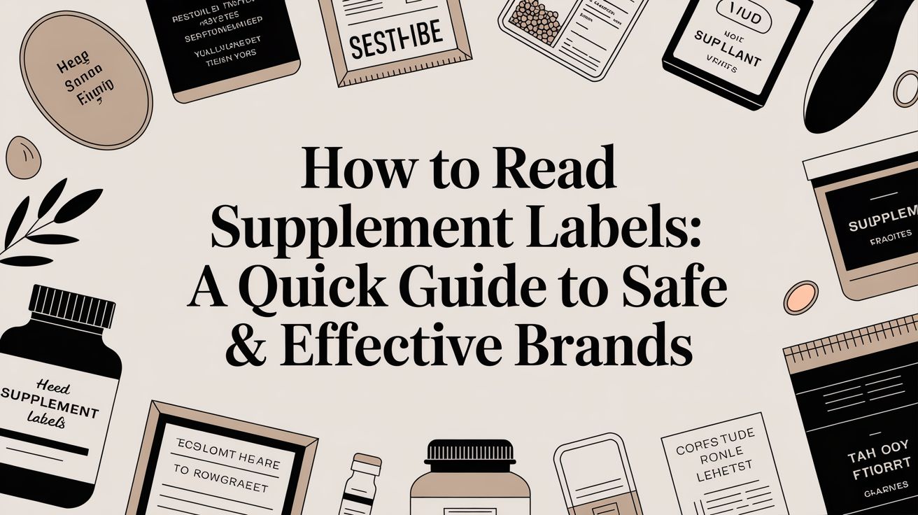How to Read Supplement Labels: A Quick Guide to Safe & Effective Brands