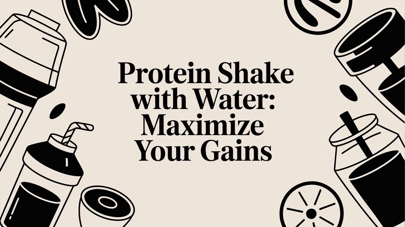 Protein Shake with Water: Maximize Your Gains