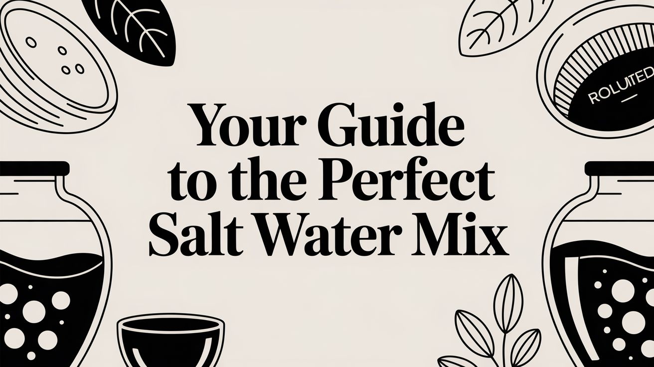 Your Guide to the Perfect Salt Water Mix - Revolution Science