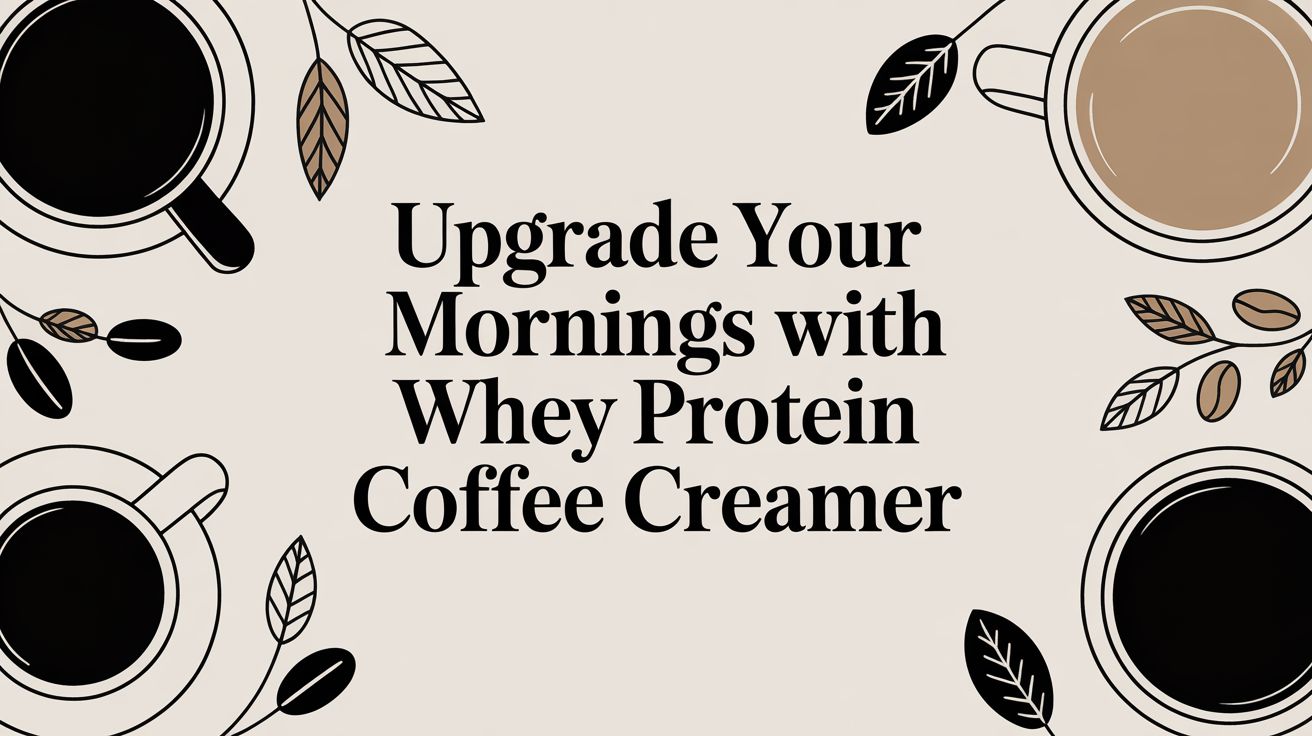 Upgrade Your Mornings with Whey Protein Coffee Creamer