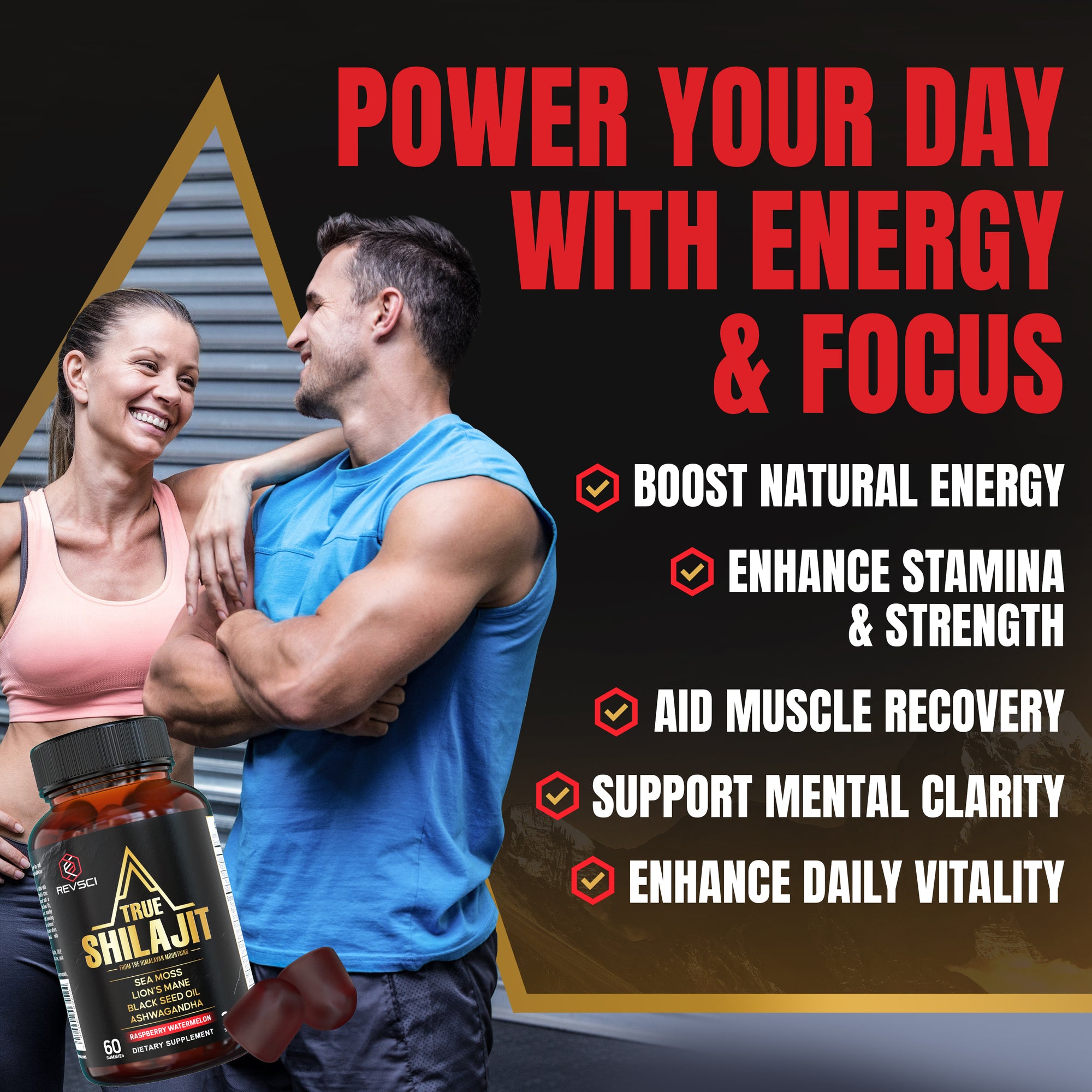 TRUE Shilajit Gummies – Pure Himalayan Blend with Ashwagandha & Sea Moss for Daily Energy & Focus