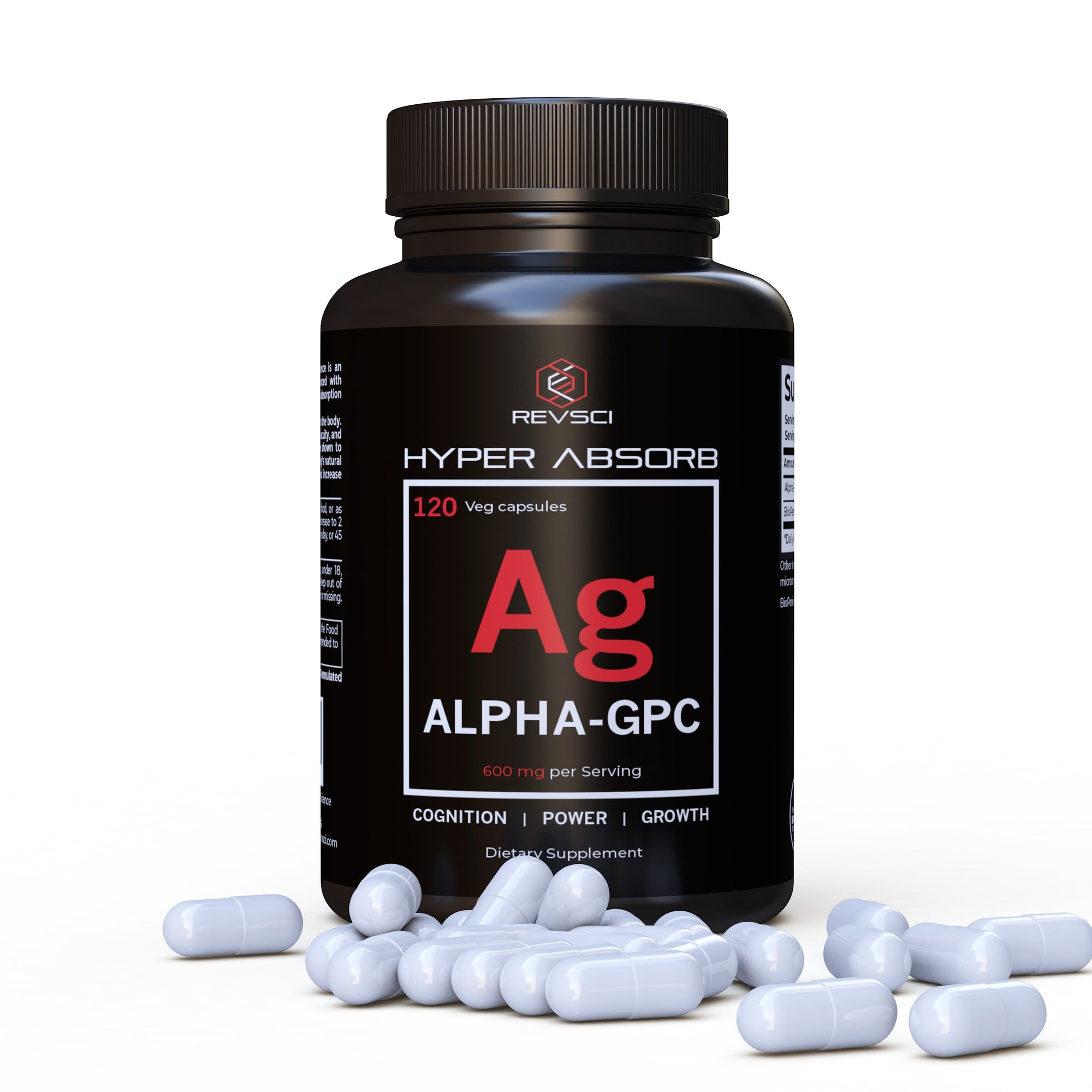Hyper Absorb Alpha GPC, Brain Nootropic & Choline Supplement by REVSCI -  Revolution Science